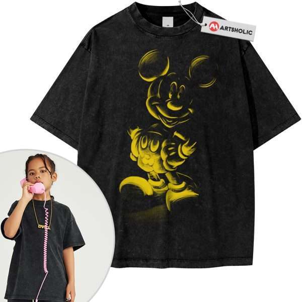 Mickey Mouse Shirt For Kids, Animated Shirt For Kids, Vintage Tee For Kids
