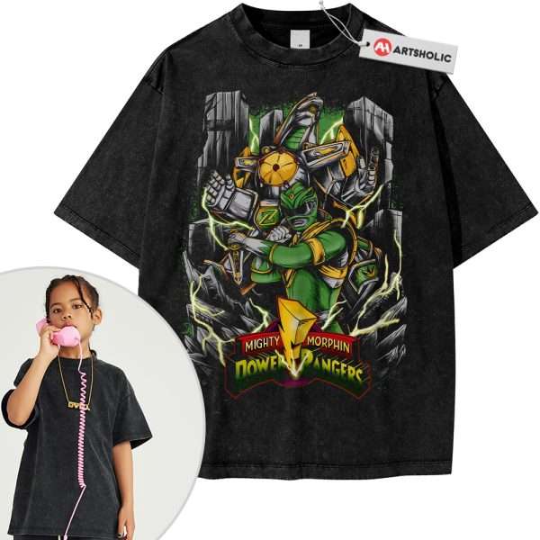 Mighty Morphin Power Rangers Shirt For Kids, Animated Shirt For Kids, Vintage T-Shirt For Kids