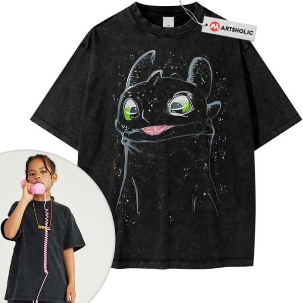 Toothless Shirt For Kids, How to Train Your Dragon Shirt For Kids, Animated Shirt For Kids, Vintage Tee For Kids