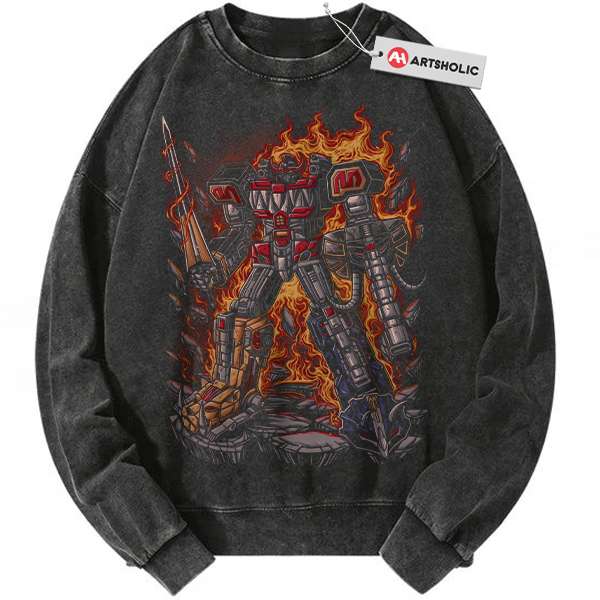 Zords Sweatshirt, Mighty Morphin Power Rangers Sweatshirt, Sweatshirt, Animated Sweatshirt, Vintage Sweatshirt