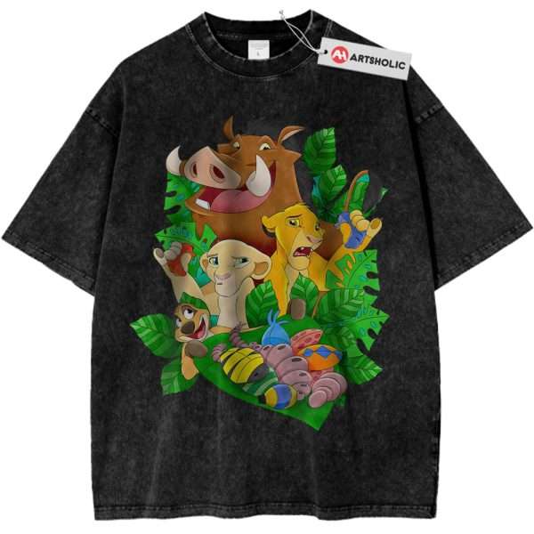 The Lion King Shirt, Animated Shirt, Vintage T-Shirt - Black, 2XL