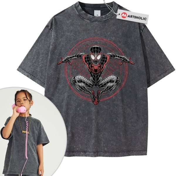Miles Morales Shirt For Kids, Spider-Man Shirt For Kids, Marvel Comics Shirt For Kids, Vintage Tee For Kids