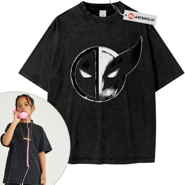 Deadpool vs Wolverine Shirt For Kids, Marvel Comics Shirt For Kids, Vintage T-Shirt For Kids