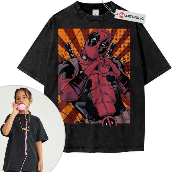 Deadpool Shirt For Kids, Marvel Comics Shirt For Kids, Vintage Tee For Kids