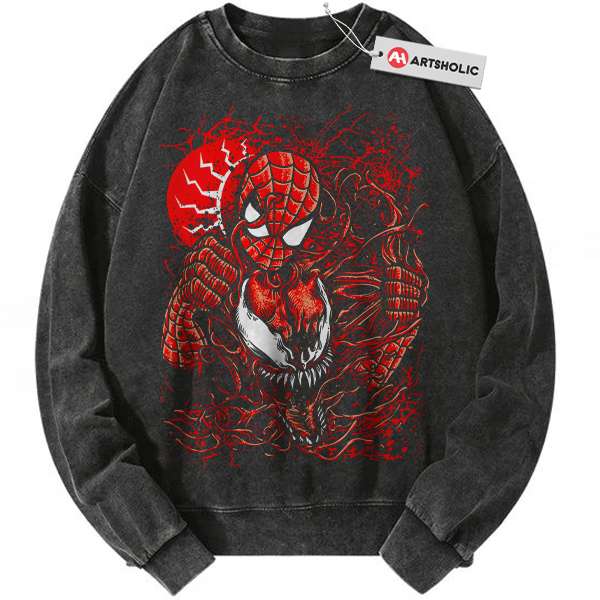 Spider-Man vs Carnage Sweatshirt, Marvel Comics Sweatshirt, Vintage Sweatshirt