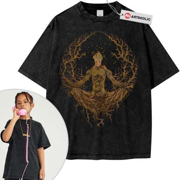 Groot Shirt For Kids, Marvel Comics Shirt For Kids, Vintage T-Shirt For Kids