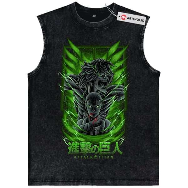 Eren Yeager Tank Top, Attack On Titan Tank Top, AOT Tank Top, Anime Tank Top, Vintage Tank Top