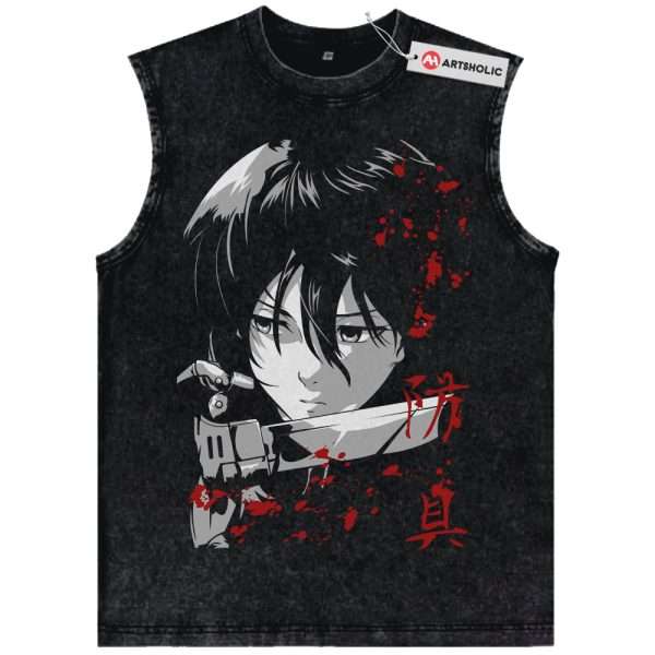 Mikasa Ackerman Tank Top, Attack On Titan Tank Top, AOT Tank Top, Anime Tank Top, Vintage Tank Top