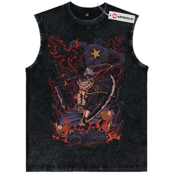 Asta Tank Top, Black Clover Tank Top, Anime Tank Top, Vintage Tank Top