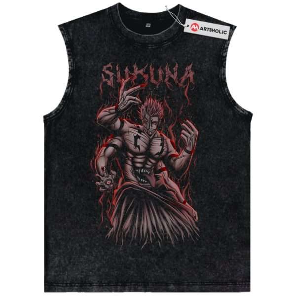 Sukuna Tank Top, Jujutsu Kaisen Tank Top, Anime Tank Top, Vintage Tank Top