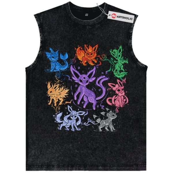 Eevee Evolution Tank Top, Pokemon Tank Top, PKM Tank Top, Anime Tank Top, Vintage Tank Top