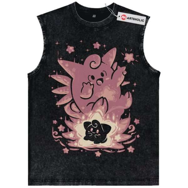 Clefable Tank Top, Cleffa Tank Top, Pokemon Tank Top, PKM Tank Top, Anime Tank Top, Vintage Tank Top