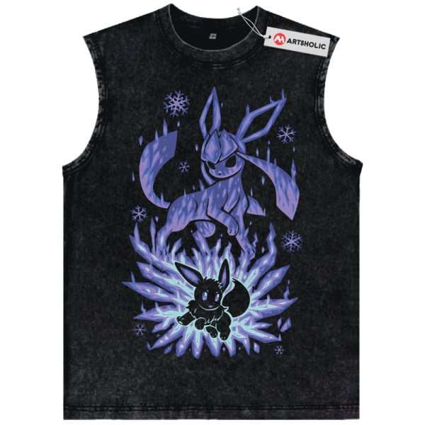 Glaceon Tank Top, Eevee Tank Top, Pokemon Tank Top, PKM Tank Top, Anime Tank Top, Vintage Tank Top
