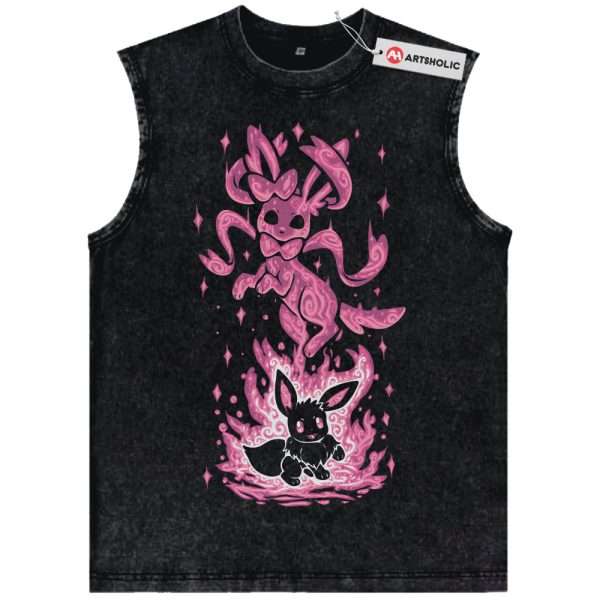Sylveon Tank Top, Eevee Tank Top, Pokemon Tank Top, PKM Tank Top, Anime Tank Top, Vintage Tank Top