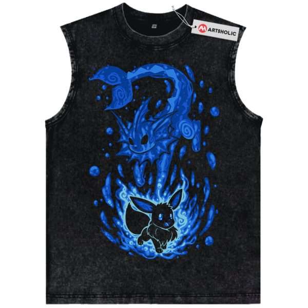 Vaporeon Tank Top, Eevee Tank Top, Pokemon Tank Top, PKM Tank Top, Anime Tank Top, Vintage Tank Top