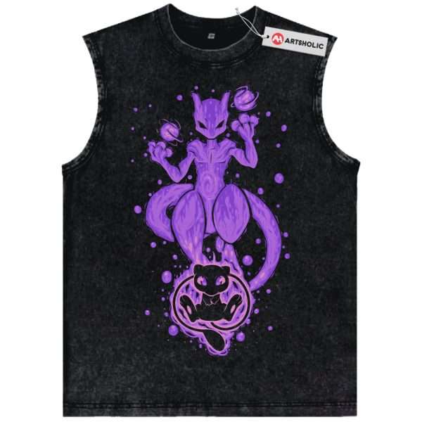 Mewtwo Tank Top, Mew Tank Top, Pokemon Tank Top, PKM Tank Top, Anime Tank Top, Vintage Tank Top
