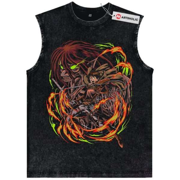 Eren Yeager Tank Top, Attack On Titan Tank Top, AOT Tank Top, Anime Tank Top, Vintage Tank Top