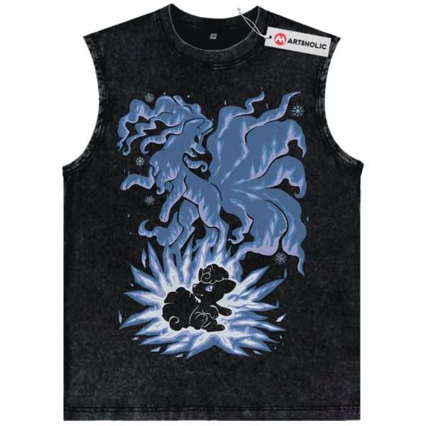 Alolan Ninetales Tank Top, Vulpix Tank Top, Pokemon Tank Top, PKM Tank Top, Anime Tank Top, Vintage Tank Top