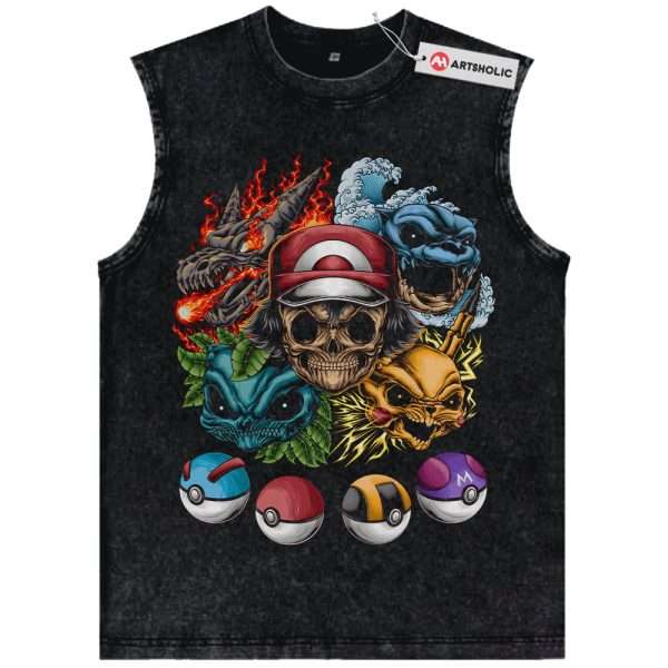 Pokemon Tank Top, PKM Tank Top, Anime Tank Top, Vintage Tank Top