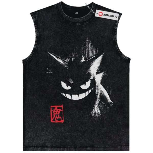 Gengar Tank Top, Pokemon Tank Top, PKM Tank Top, Anime Tank Top, Vintage Tank Top