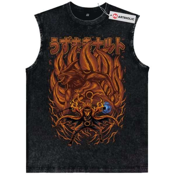 Kurama Tank Top, Naruto Tank Top, Anime Tank Top, Vintage Tank Top