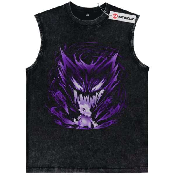 Cubone vs Haunter Tank Top, Pokemon Tank Top, PKM Tank Top, Anime Tank Top, Vintage Tank Top
