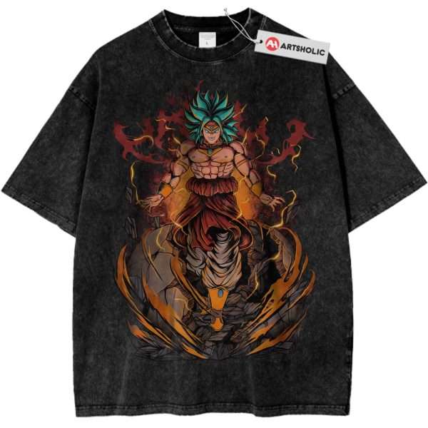 Broly Shirt, Dragon Ball Shirt, DBZ Shirt, Anime Shirt, Vintage Tee - Black, 3XL
