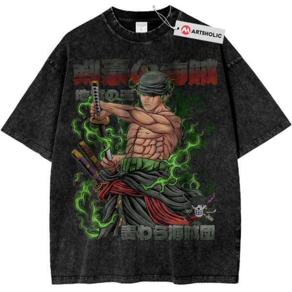 Roronoa Zoro Shirt, One Piece Shirt, Anime Shirt, Vintage Tee