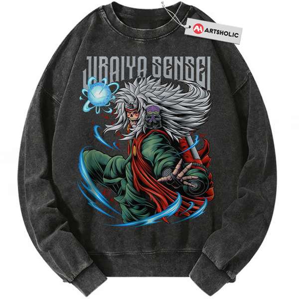 Skull Jiraiya Sweatshirt, Naruto Sweatshirt, Anime Sweatshirt, Vintage Sweatshirt