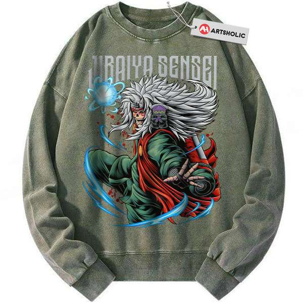 Skull Jiraiya Sweatshirt, Naruto Sweatshirt, Anime Sweatshirt, Vintage Sweatshirt