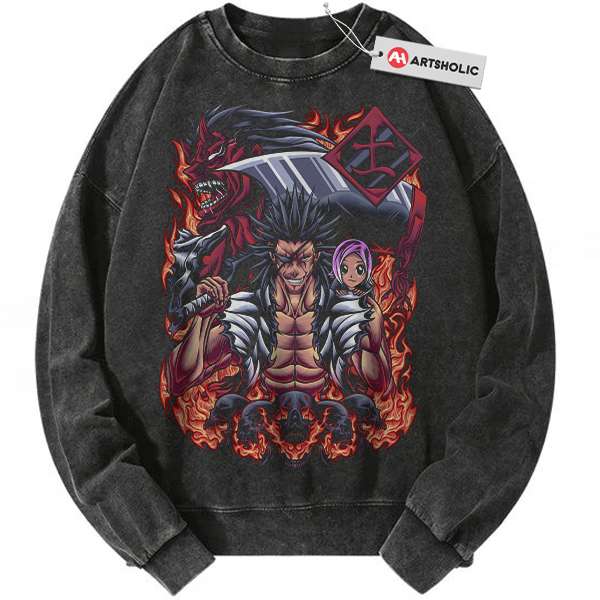 Kenpachi Zaraki vs Yachiru Kusajishi Sweatshirt, Bleach Sweatshirt, Anime Sweatshirt, Vintage Sweatshirt