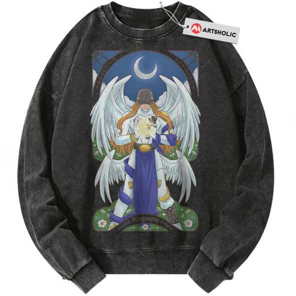 Angemon Sweatshirt, Digimon Adventure Sweatshirt, Anime Sweatshirt, Vintage Sweatshirt