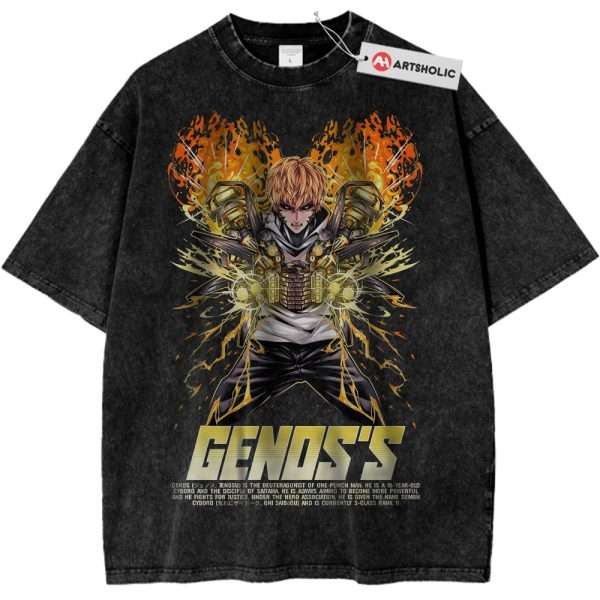Genos Shirt, One Punch Man Shirt, Anime Shirt, Vintage T-Shirt