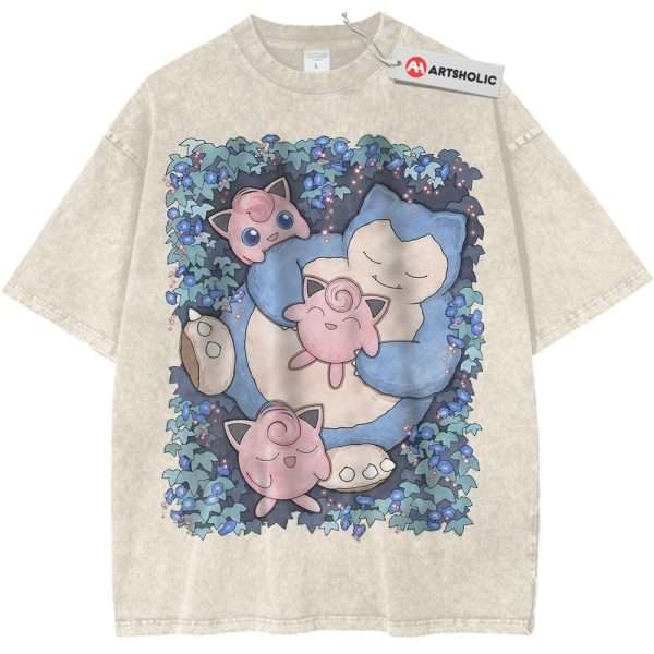 Snorlax vs Jigglypuff Shirt, Pokemon Shirt, PKM Shirt, Anime Shirt, Vintage T-Shirt