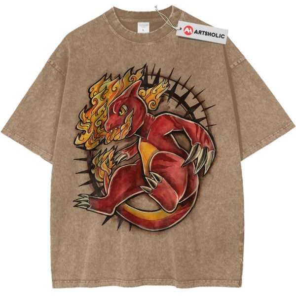 Charmeleon Shirt, Pokemon Shirt, PKM Shirt, Anime Shirt, Vintage T-Shirt