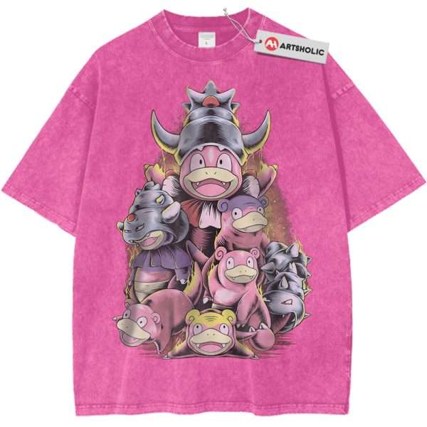 Slowpoke Shirt, Slowbro Shirt, Slowking Shirt, Pokemon Shirt, PKM Shirt, Anime Shirt, Vintage T-Shirt