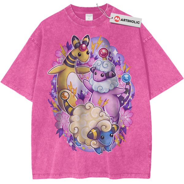 Mareep Shirt, Flaaffy Shirt, Ampharos Shirt, Pokemon Shirt, PKM Shirt, Anime Shirt, Vintage Tee