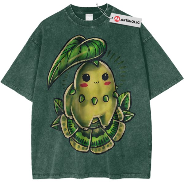 Chikorita Shirt, Pokemon Shirt, PKM Shirt, Anime Shirt, Vintage Tee