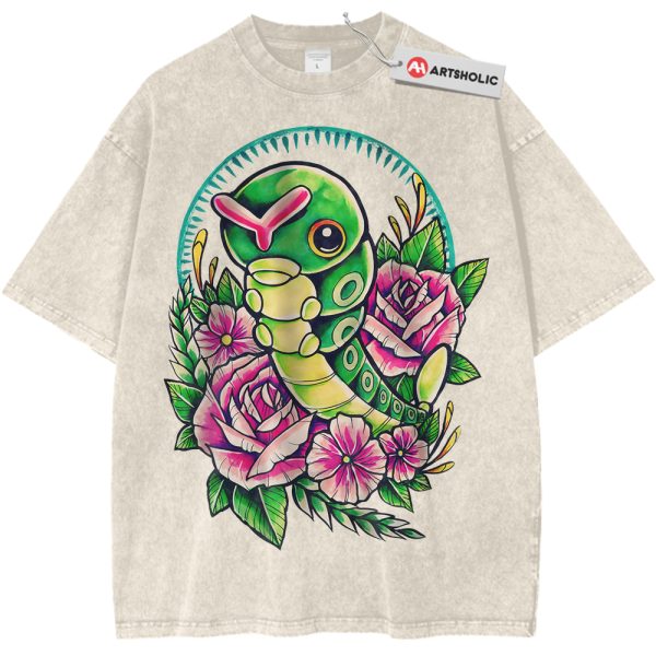 Caterpie Shirt, Pokemon Shirt, PKM Shirt, Anime Shirt, Vintage Tee