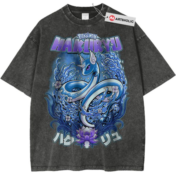 Dragonair Shirt, Pokemon Shirt, PKM Shirt, Anime Shirt, Vintage T-Shirt - Pirate Gray, M