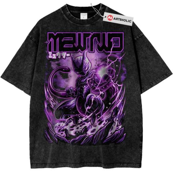 Mewtwo Shirt, Pokemon Shirt, PKM Shirt, Anime Shirt, Vintage T-Shirt