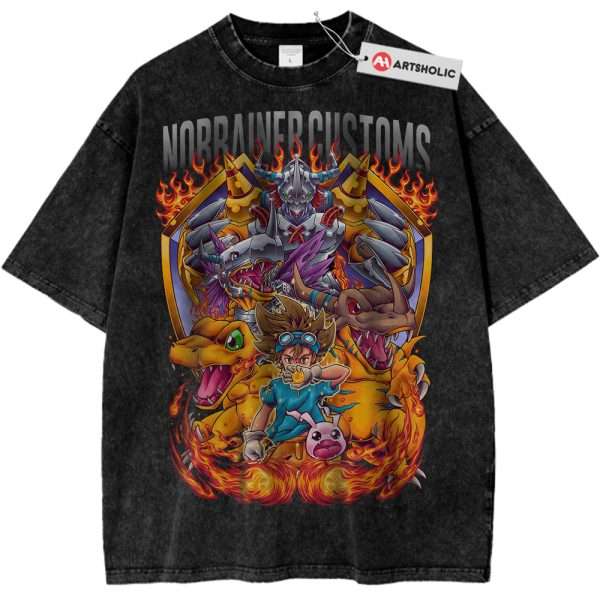 Agumon Shirt, Greymon Shirt, WarGreymon Shirt, Tai Kamiya Shirt, Digimon Adventure Shirt, Anime Shirt, Vintage Tee