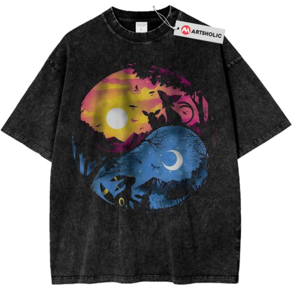 Espeon Shirt, Umbreon Shirt, Pokemon Shirt, PKM Shirt, Anime Shirt, Vintage T-Shirt