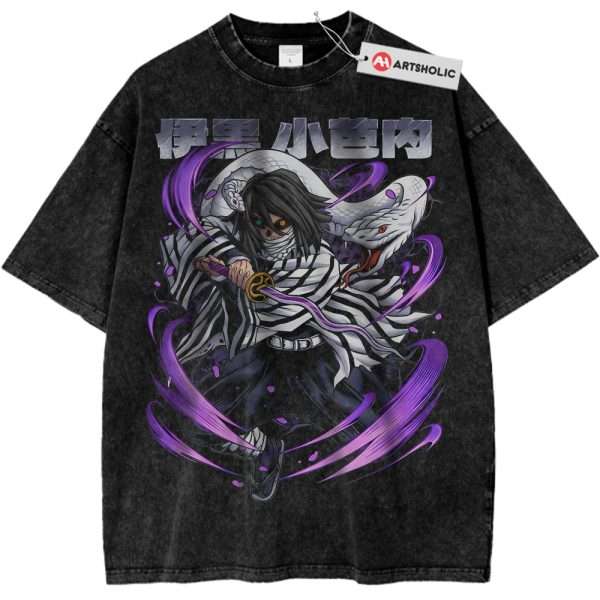 Obanai Iguro Shirt, Demon Slayer Shirt, Anime Shirt, Vintage T-Shirt