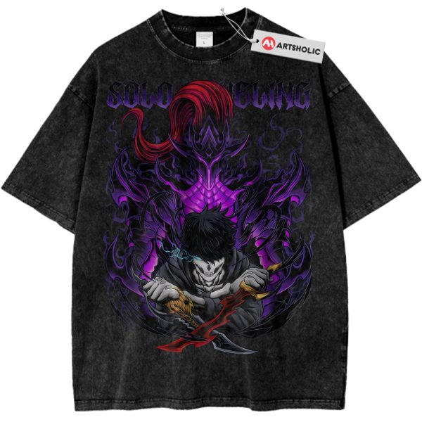 Sung Jinwoo Shirt, Solo Leveling Shirt, Anime Shirt, Vintage Tee