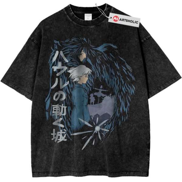 Howl's Moving Castle Shirt, Studio Ghibli Shirt, Anime Shirt, Vintage Tee