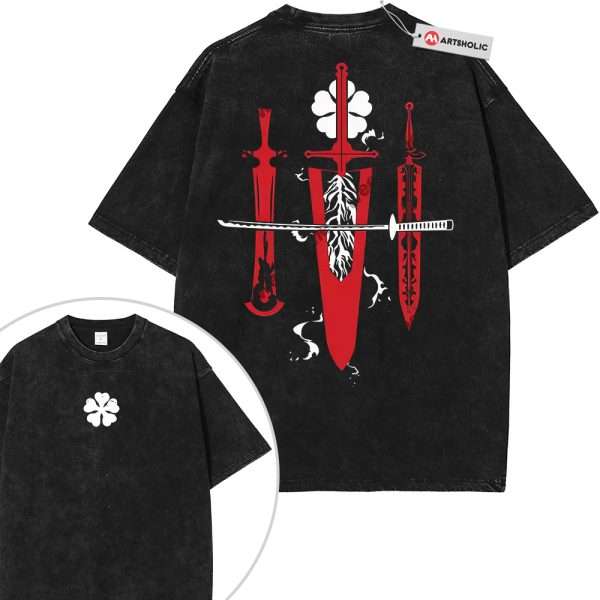 Black Clover Shirt, Anime Shirt, Vintage T-Shirt 2-Sided