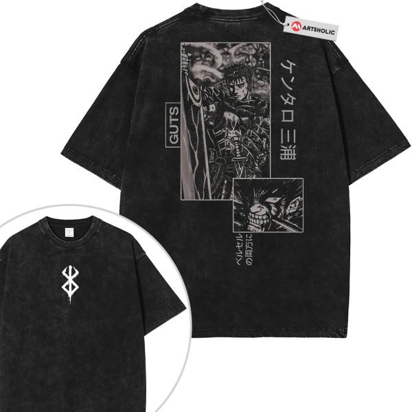 Guts Shirt, Berserk Shirt, Anime Shirt, Vintage Tee 2-Sided