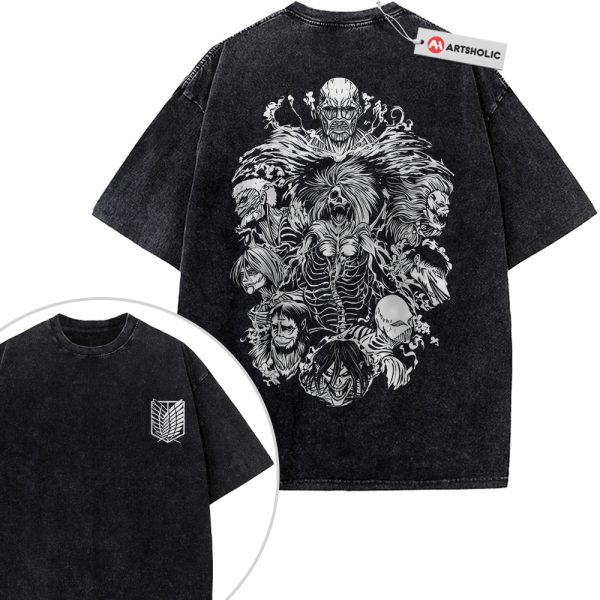 Attack On Titan Shirt, AOT Shirt, Anime Shirt, Vintage T-Shirt 2-Sided