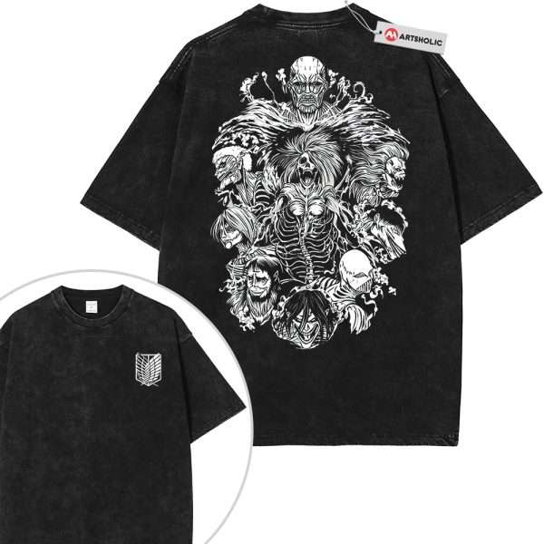 Attack On Titan Shirt, AOT Shirt, Anime Shirt, Vintage T-Shirt 2-Sided